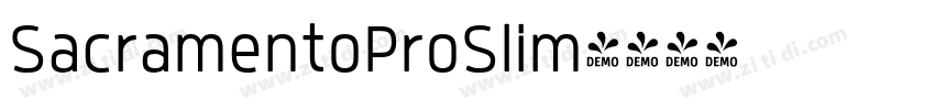 SacramentoProSlim字体转换