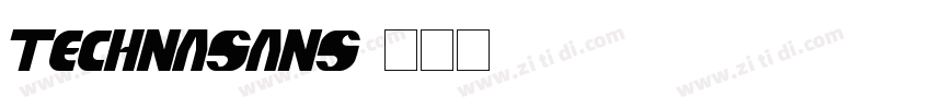 Technasans字体转换