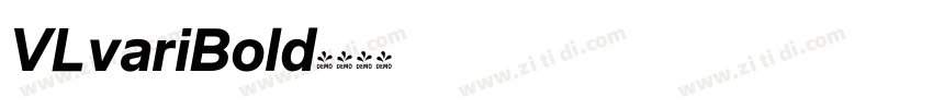 VLvariBold字体转换