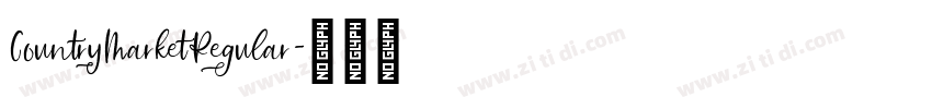 CountryMarketRegular字体转换