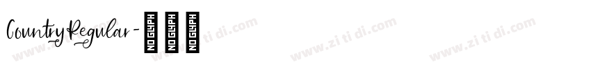 CountryRegular字体转换 CountryRegular字体转换