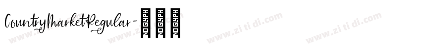 CountryMarketRegular字体转换