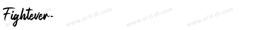 Fightever字体转换