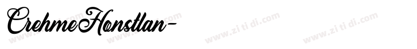 CrehmeHonstlan字体转换