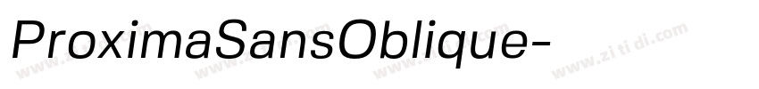 ProximaSansOblique字体转换