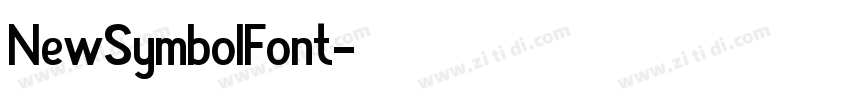 NewSymbolFont字体转换