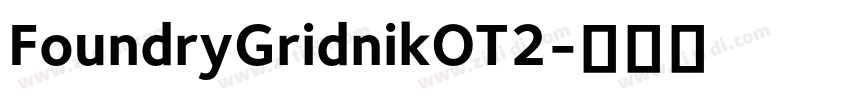 FoundryGridnikOT2字体转换 FoundryGridnikOT2字体转换