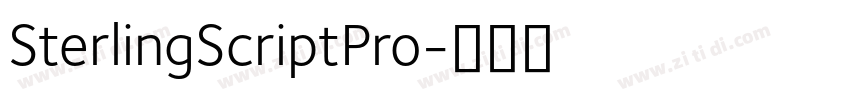 SterlingScriptPro字体转换