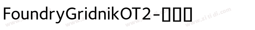 FoundryGridnikOT2字体转换 FoundryGridnikOT2字体转换