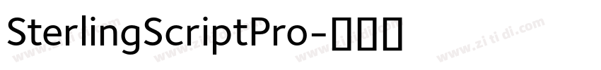 SterlingScriptPro字体转换