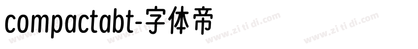compactabt字体转换