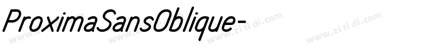 ProximaSansOblique字体转换
