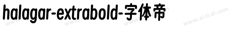 halagar-extrabold字体转换