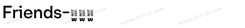 Friends字体转换
