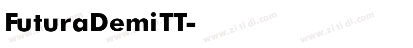FuturaDemiTT字体转换
