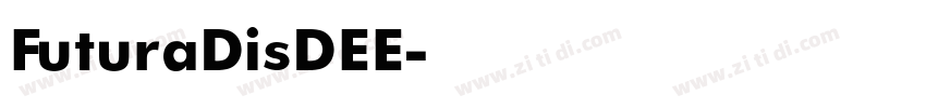 FuturaDisDEE字体转换