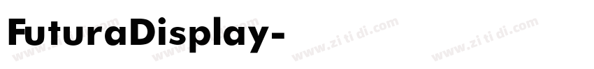FuturaDisplay字体转换