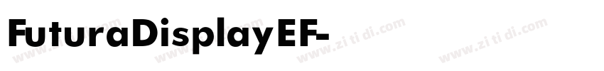FuturaDisplayEF字体转换