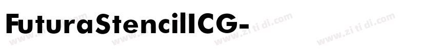 FuturaStencilICG字体转换
