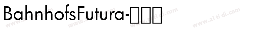 BahnhofsFutura字体转换