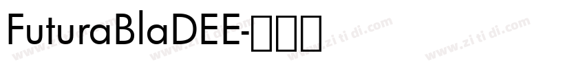 FuturaBlaDEE字体转换