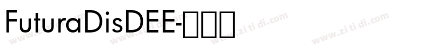 FuturaDisDEE字体转换