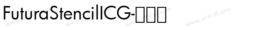 FuturaStencilICG字体转换