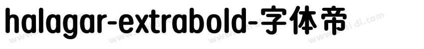 halagar-extrabold字体转换