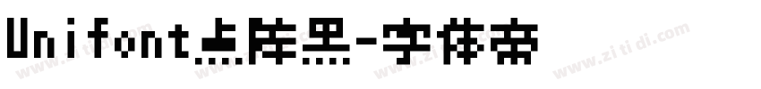 Unifont点阵黑字体转换
