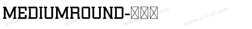 MediumRound字体转换