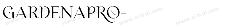 GARDENAPro字体转换