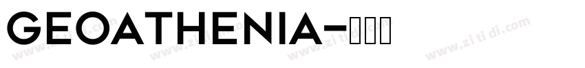 Geoathenia字体转换