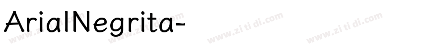 ArialNegrita字体转换