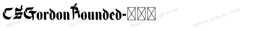 CSGordonRounded字体转换