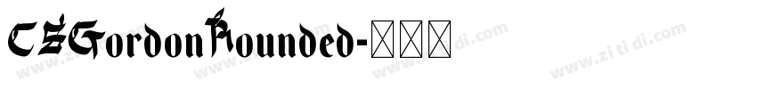 CSGordonRounded字体转换