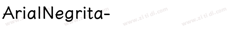 ArialNegrita字体转换