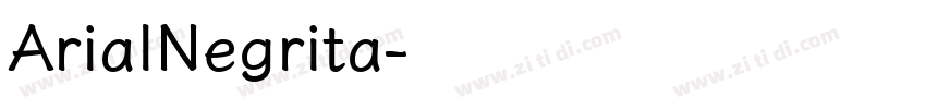 ArialNegrita字体转换