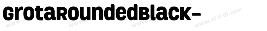GrotaRoundedBlack字体转换