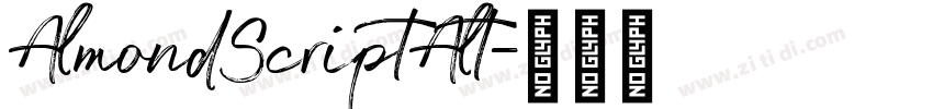 AlmondScriptAlt字体转换