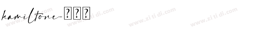 hamiltone字体转换