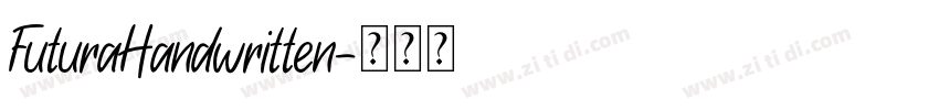 FuturaHandwritten字体转换
