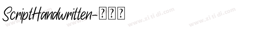 ScriptHandwritten字体转换