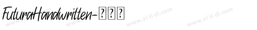 FuturaHandwritten字体转换