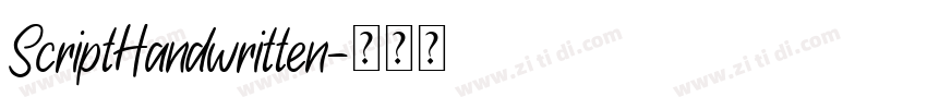 ScriptHandwritten字体转换