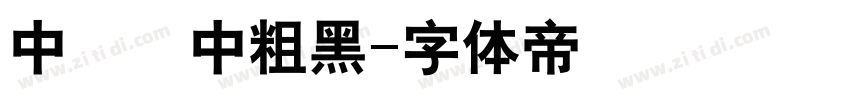中國龍中粗黑字体转换