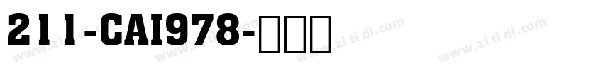 211-CAI978字体转换
