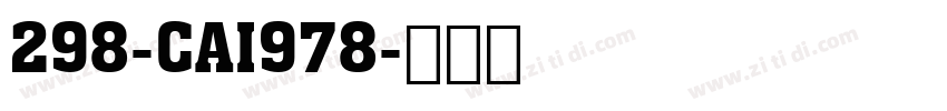 298-CAI978字体转换