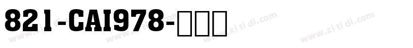 821-CAI978字体转换