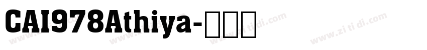 CAI978Athiya字体转换