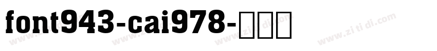 font943-cai978字体转换
